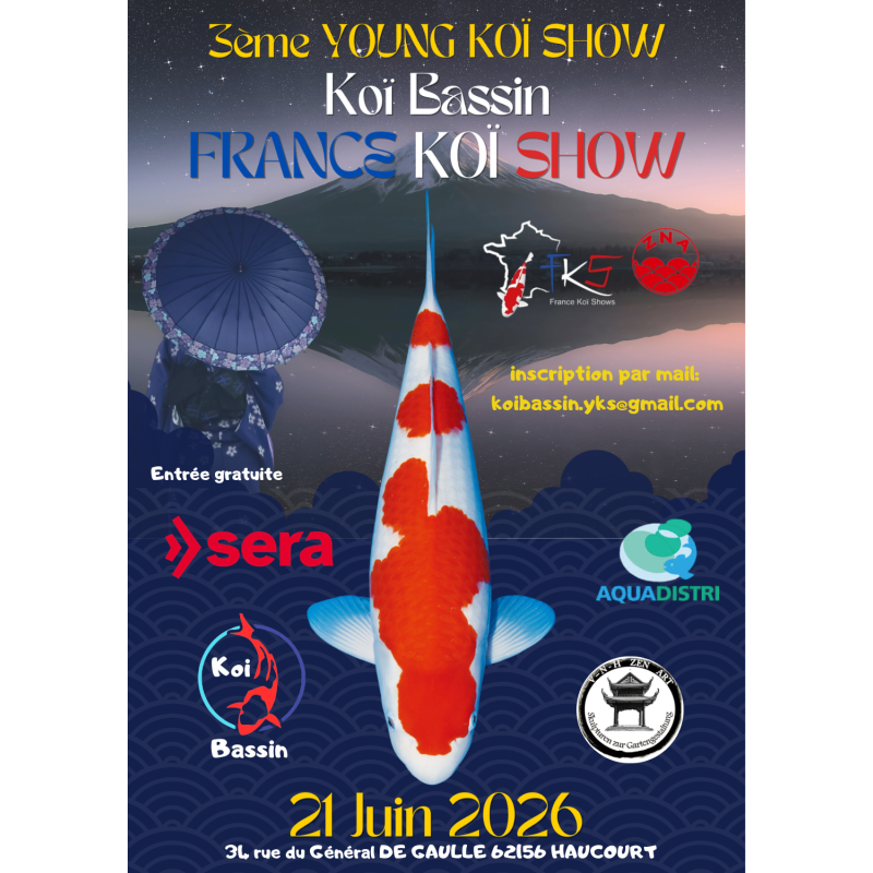 réservation Bowl Young Koi show Koi Bassin édition 2026